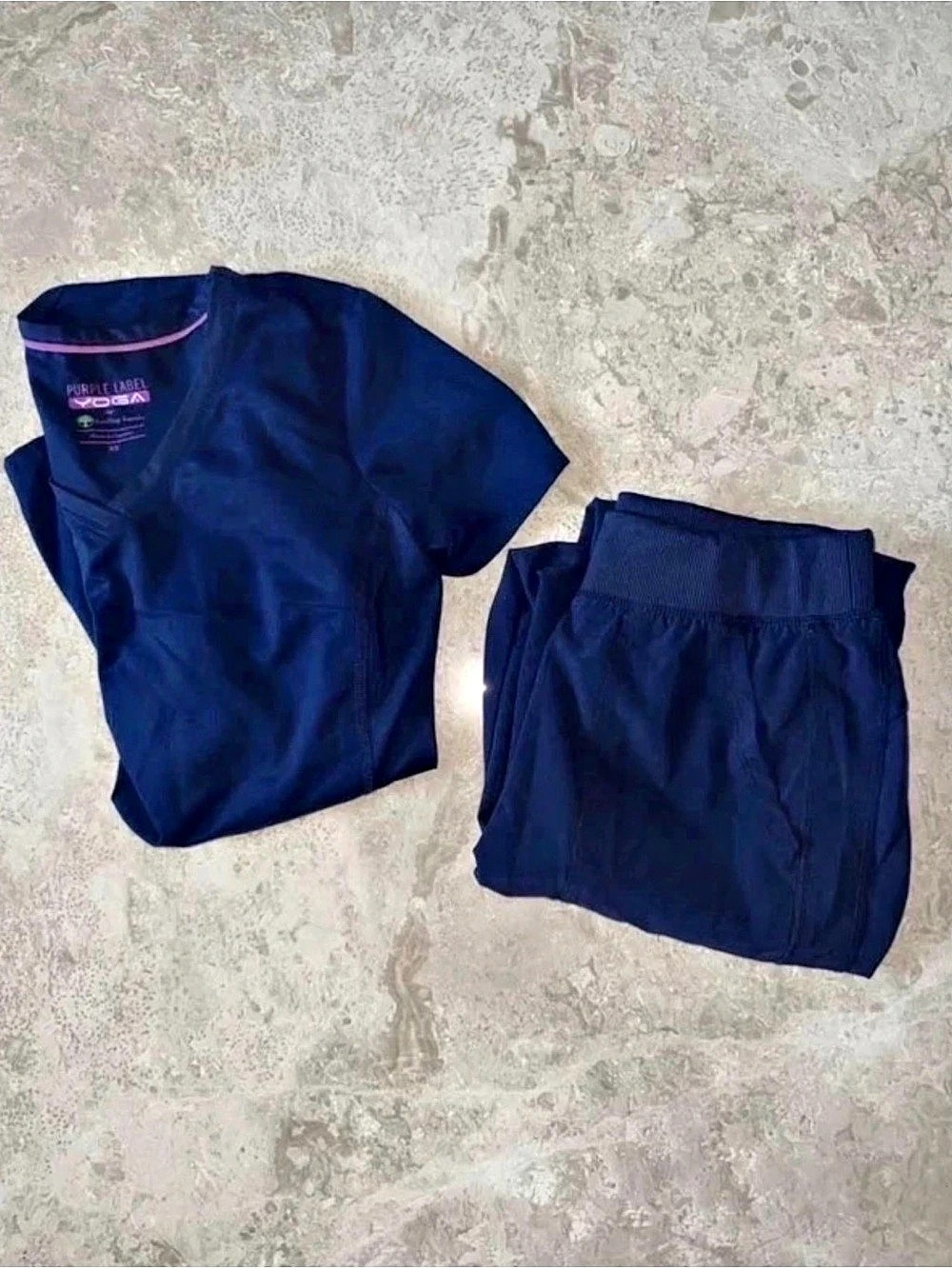 Healing Hands Purple Label navy Scrub Set